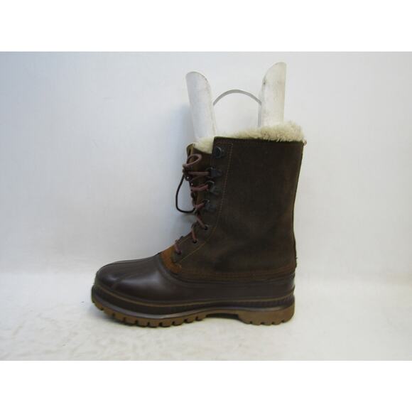 Sorel Mens Size 7 M Brown Leather Rubber Waterproof Lace Up Winter Snow Boots main image 6